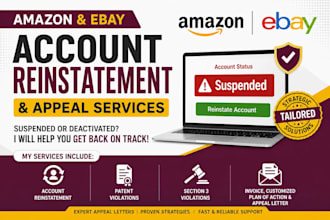write appeal letter plan of action for amazon reinstatement