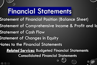 do detailed profit loss, balance sheet and cash flow