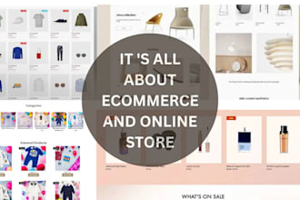 design affordable ecommerce online store website with wordpress,wix,shopify