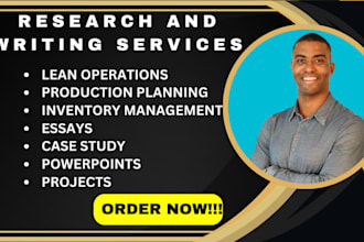 write essays on lean operations, production planning and inventory management