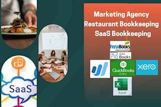 do bookkeeping for transport logistic, saas, agency restaurant in  freshbook qbo