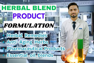 formulate herbal blend or remedies,pharmaceutical product or essential oil blend