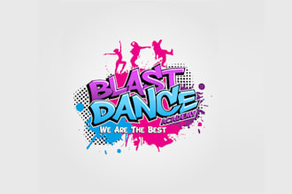 design bright creative dance logo