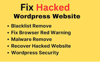 fix blacklist remove, browser red warning and malware remove
