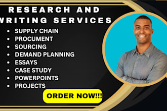 craft essays on supply chain, procurement and sourcing and demand planning