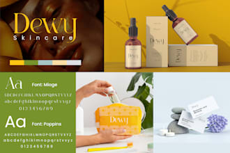 design full branding kit, brand guidelines, logo and brand style guide