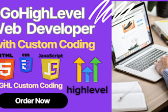build stunning gohighlevel website with HTML CSS and javascript