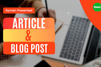 write articles for blog posts and websites