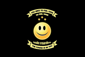 make smile regardless and t shirt logo