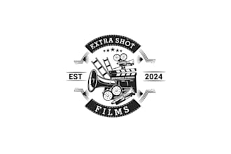 rubber hose styled production studio logo