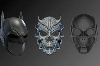 do 3d cosplay, mask, helmet, pepakura, armor, cyberpunk, futuristic, weapon, stl