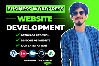 design, redesign, revamp wordpress website, business website development