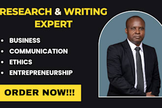 handles tasks on business communication, ethics in business and entrepreneurship