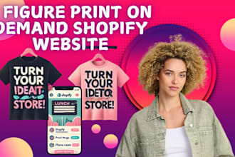 build 7 figure print on demand shopify website personalize pod product teeinblue