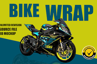do unique motorcycle street bike wrap design