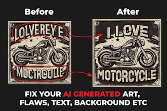 edit your ai art, fix text, flaws or remove background