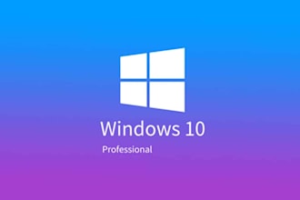 provide windows 10 professional license full legal and activate on your computer
