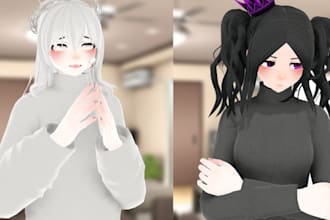 convert, fix and perfect your koikatsu model for mmd vrm sfm, live2d, mme, sfm