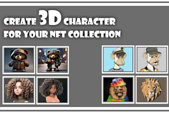 create custom animated nft art, loop nft images, and design 3d dynamic nf