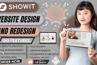 setup showit website, showit website SEO, showit website design or redesign
