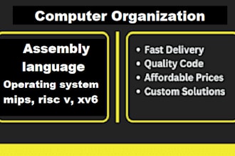 do computer organization, assembly language, operating system, mips, risc v, xv6