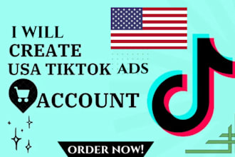 create usa tiktok ads account, tiktok us ads account, business account