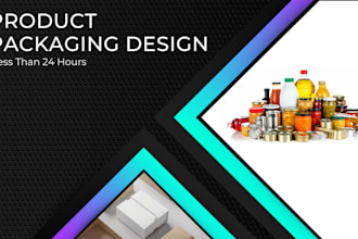 do product packaging design, label, pouch, or box  24 hours