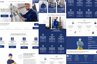 design garage door website, garage door repair, door installation website