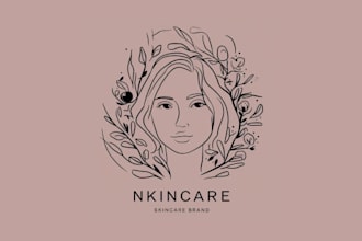 design top quality skincare brand logo for you