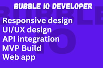 be your bubble io developer, adalo app developer, flutter and flutterflow app