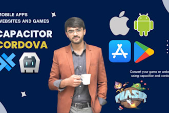 convert ai web app to mobile app using capacitor or cordova ios and android