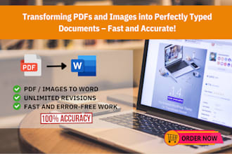 fast typing job, retype documents, scanned document, typist