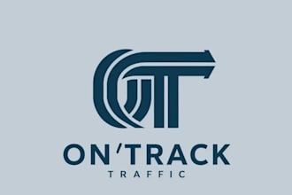 design modernized icon track traffic logo