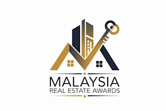 design greatest cheerful real estate awards logo