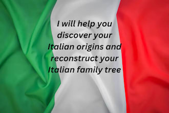help you discover your italian family origins