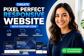 create pixel perfect responsive website with custom code