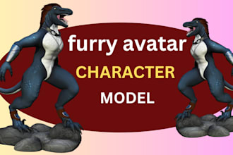 create vrchat vrchat avatar furry avatar 3d model avatar