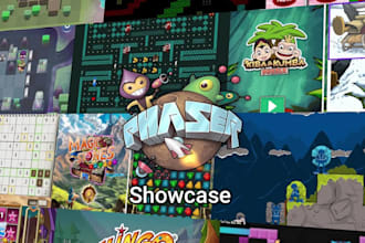 develop 2d, 3d web video game using javascript, phaser js and html5