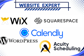 set up calendy acuity scheduling wordpress wix for you
