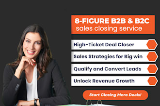 be your salesperson, 8 figure sales representative to close b2c, b2b sales