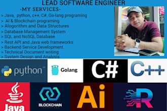 develop java, python, shell, r, go programming