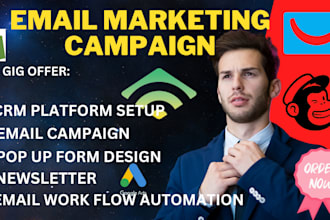 generate active lead and list, setup complete email marketing strategies