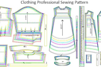 make a digital clothing sewing PDF pattern