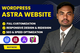customize and redesign your wordpress astra website