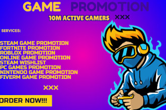 promote your roblox game steam game minecraft app promotion fiverm nintendo