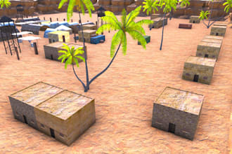 do realistic or low poly environment for game or cinematic animation, 3d terrain
