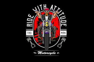 design high quality mc, biker, motorcycle logo with unlimited revision