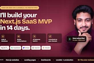 build your next js website or ai saas mvp with supabase and stripe