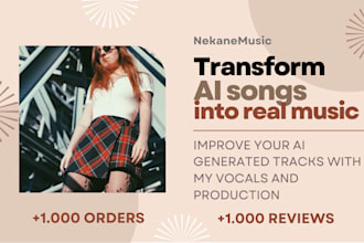 improve your ai song with my vocals and production