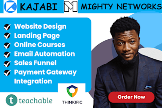 do kajabi website design mighty network thinkific kajabi online course website